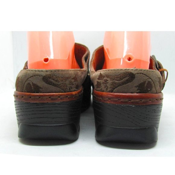 Klogs Leather Austin Clog Taupe Suede Tapestry USA - Picture 3 of 12